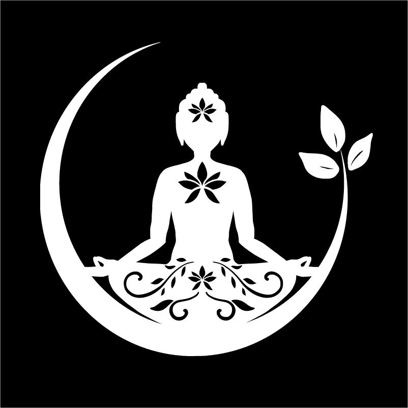Buddha Chakra Peace Love Good Vibes Vinyl Sticker Car Window Decor, Zentangle Mandala Laptop Decals for Apple Macbook Pro / Air
