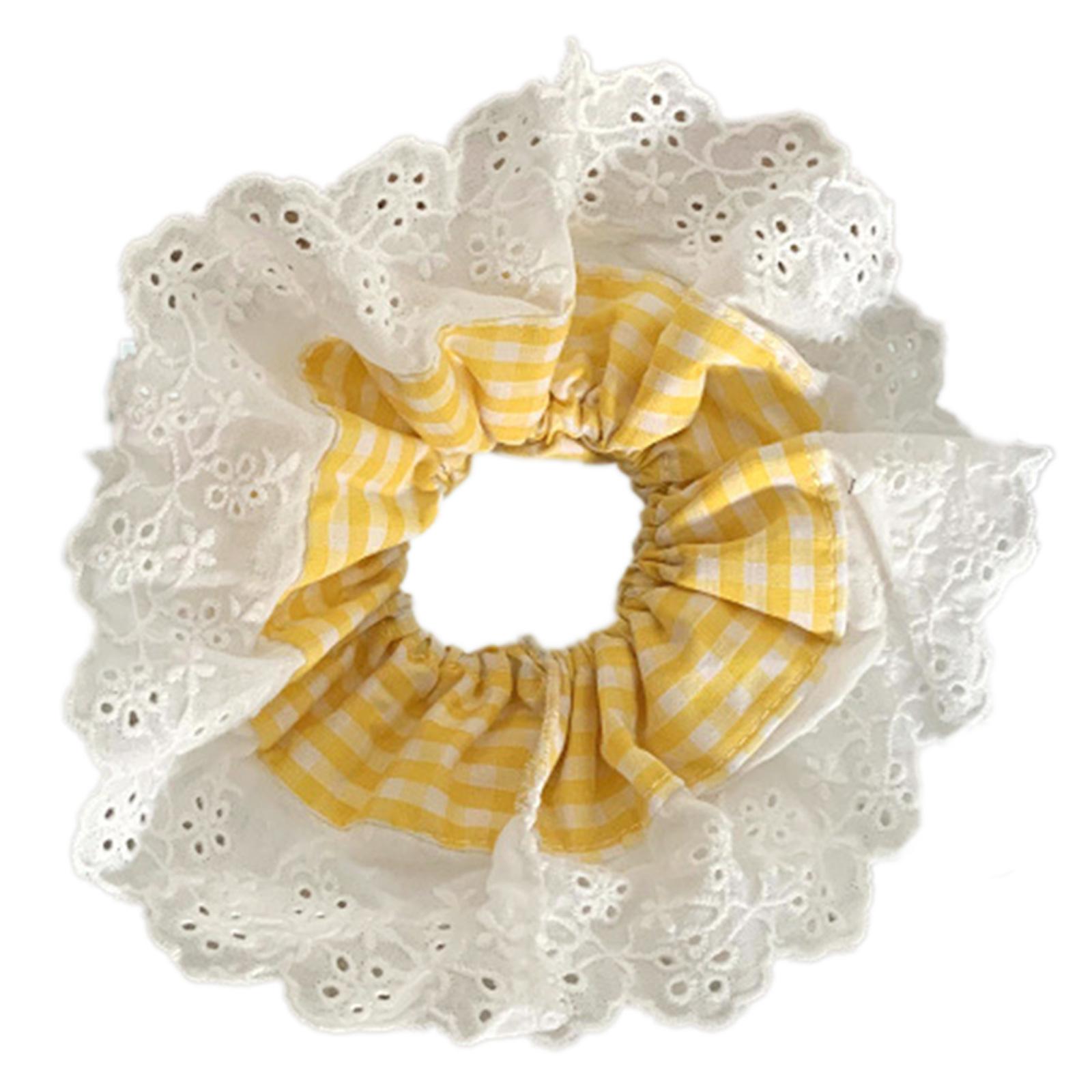 

Кружевные резинки для волос для женщин, для причесок пучок, эластичные кольца для волос, эстетичные резинки-пончики, резинки для волос для хвостика 5