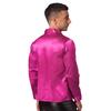 Mens Shiny Sequin Dance Shirt Latin Jazz Performance Wear Turn Down Collar Long Sleeve Patchwork Top