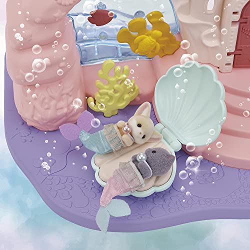 Sylvanian Families Amusement Park "Dream-Colored Mermaid Castle" Co-72 ST Mark Certified Toy Dollhouse for Ages 3 and Up, Sylvanian Families, Epoch