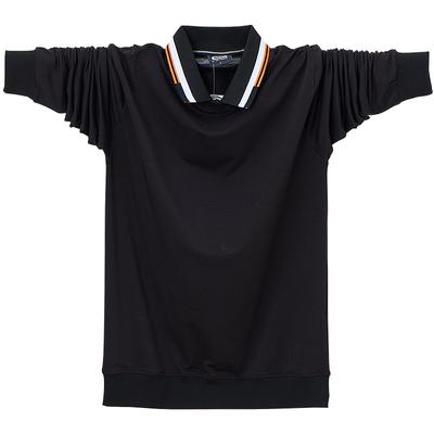 Nuova Polo da Uomo Autunnale a Maniche Lunghe Uomo Taglie Forti Ampia Casual Polo in Cotone Camicia Casual a Maniche Lunghe da Lavoro