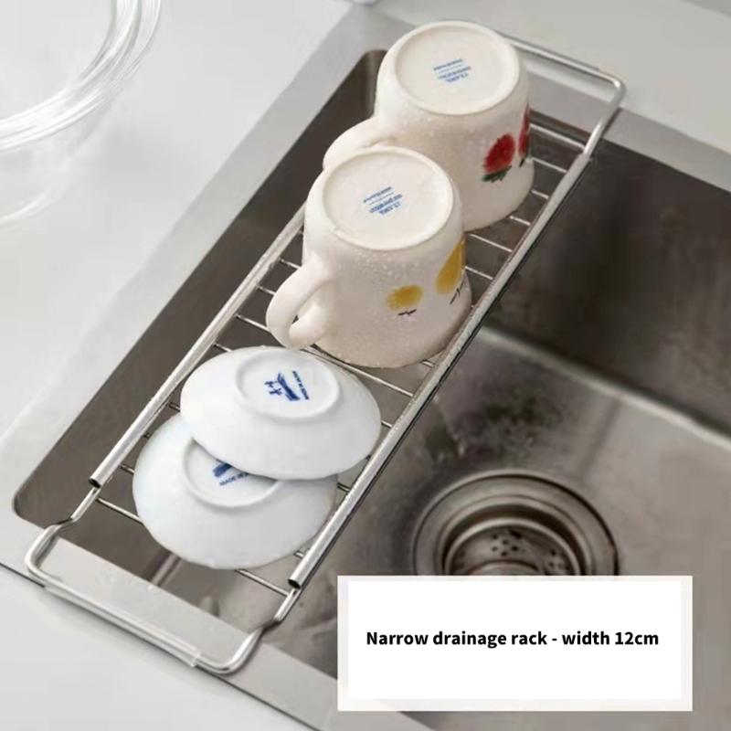 304 Edelstahl Abtropfgestell Spülsieb Spülenablagehalter Abtropfregal Spülenablagegestell Geeignet für Küchenspüle