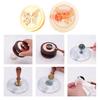 Round-shaped Copper Head 3D Relief Sealing Wax Copper Head for Gift Scrapbooking