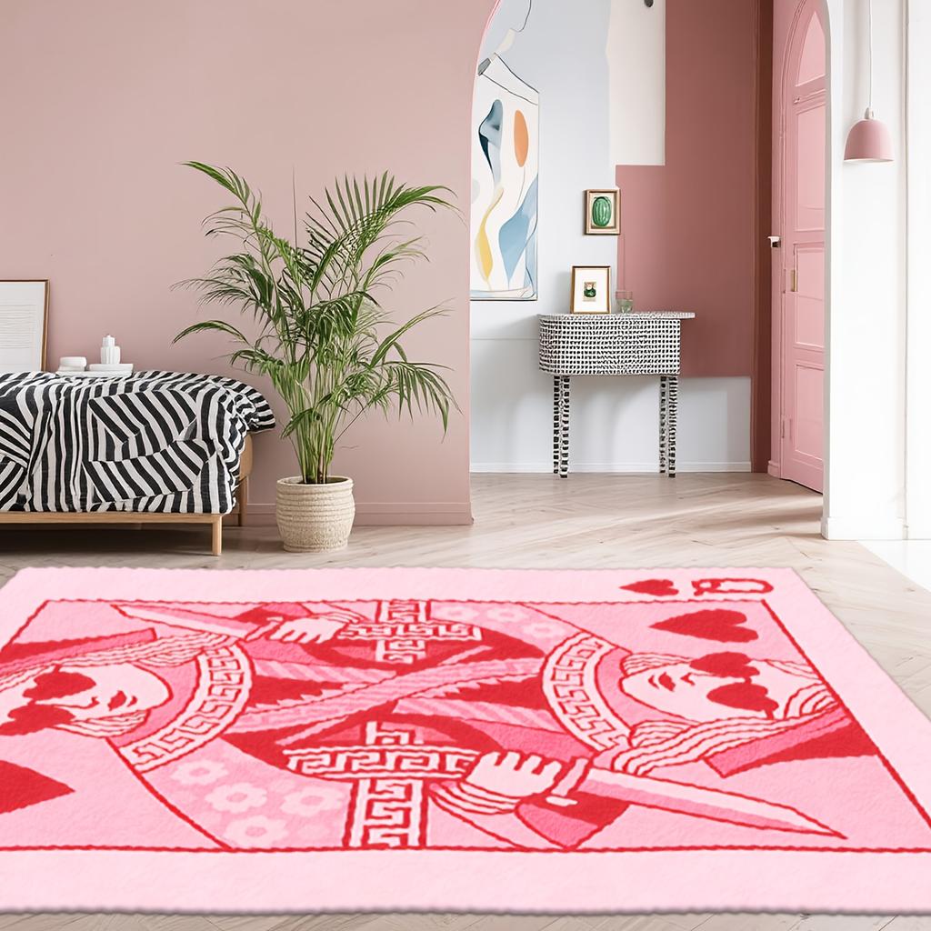 2D Printing Rug Fashion Home Decor, Commercial Decor Carpet, Sofa Cushion Bedroom Rug, Bedside Blanket Door Entrance Mat, Dining Table Carpet