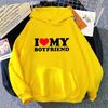 fall winter Man Woman Home Outdoor Casual Sport Loose Pullover 2025 Hot Sale Couple Hoodie Classic Love BF GF Printed Sweatshirt