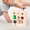 Switch Board Electronic Educational Toy Wooden Sensory Toys with Buttons Busy Led