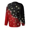 Women's Fashion Christmas Printed Long Sleeve Knitted Cardigan Button Down Jacket
