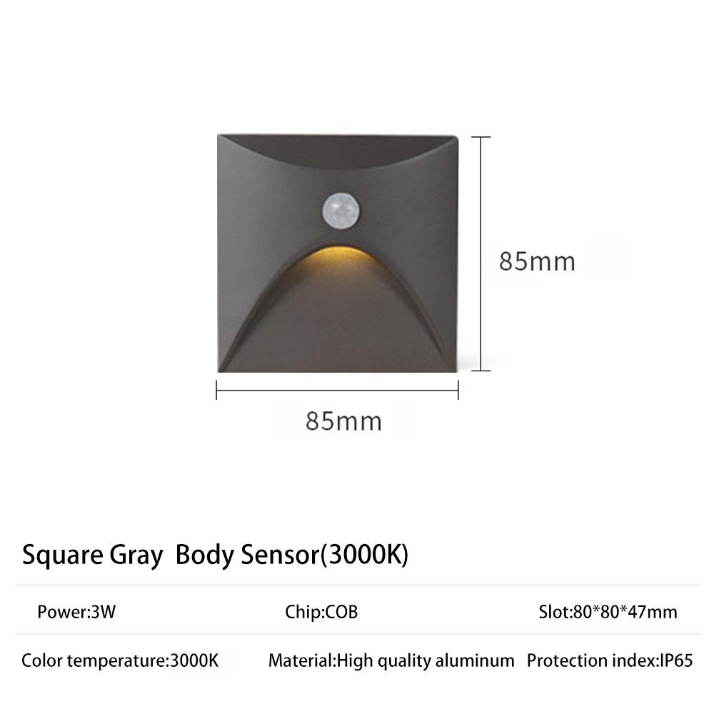 Outdoor Lighting Recessed Wall Lamp Waterproof IP61 1W Led Embedded Step&Stair Balcony Porch Aisle Yard Night Light Home Supply