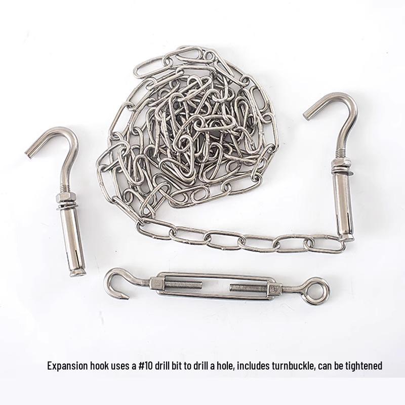 304 Stainless Steel Outdoor Clothesline Chain for Hanging Quilts and Clothes