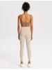 Nude Feel Women's Sports Bra with Pads - Summer Workout Camisole Vest with Beautiful Back Design