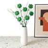 St. Patrick's Day Artificial Shamrock Plant Picks Glitter Four Leaf Clover Berries Stems for Flower Arrangements Irish Vase Home Table Centerpiece