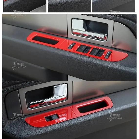 JIDIXIAN Car Interior Window Lift Switch Button Decoration Panel Cover Fit for Ford F150 2009 2010 2011 2012 2013 2014