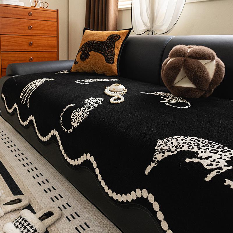 

Special-Shaped Sofa Cushion Universal In All Seasons New Sofa Seat Cushion Non-Slip Straight Row Light Luxury High-End Cover Cloth Towel 90*70cm