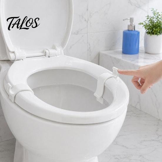 Talos Toilet Seat Stabilizers, Fixing Buckle, Non Slip Clip for Wobbly Loose Seats, Bathroom Accessory