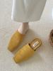 Fashion Flats Slippers Women Mules Female Slides 2025 New Footwear Slip On Mules Shoes Soft Flat Heel Outdoor Casual Dress Sandal Shoes