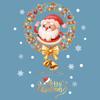 Christmas Glass Static Cling Window Door Sticker PVC Material Holiday Party Atmosphere Decoration Festive Art Design