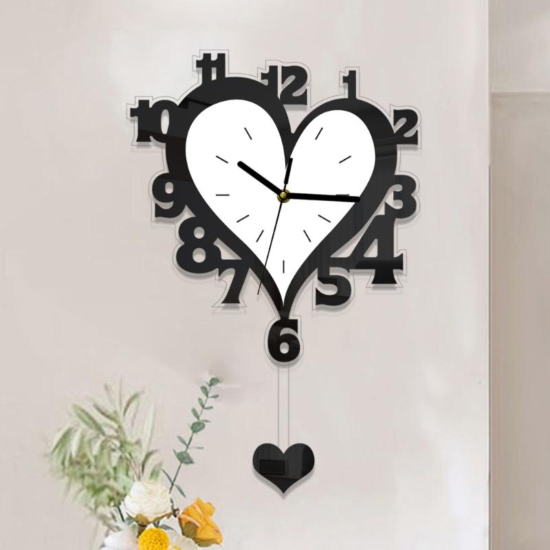 Decorative Wall Clock,Silents Battery Operated Wall Clock Silents None Ticking Wall Clocks Sweeps Movements Easy to Read
