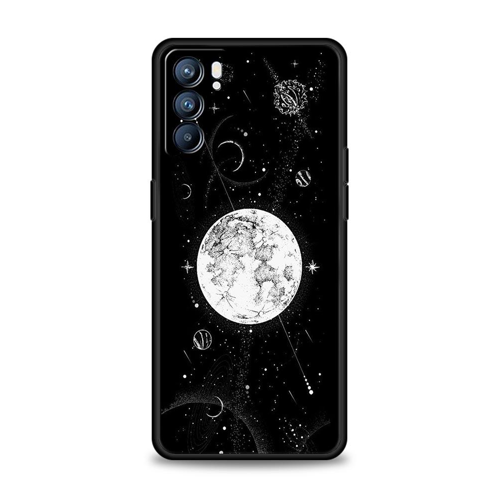 Planet and starry sky art Phone Case For Oppo Reno8 Reno7 Reno6 Pro A54 5G Find X6 X5 A53 A52 A9 A15 A95 A17 A16 A57 A31 Cover