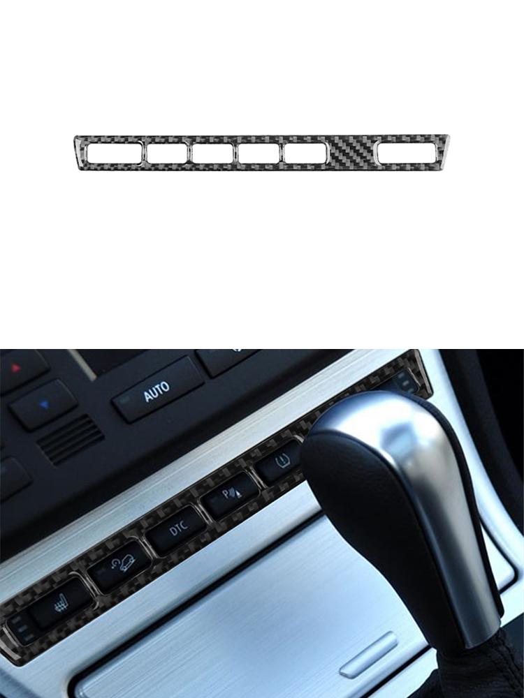 Carbon Fiber Car Interior Center Console Gear Shift Panel Decoration Stickers For BMW X3 2004-2010 Car Accessories