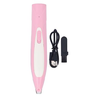 Dog Paw Trimmer LED Light Safety Trimming Efficient Low Noise Electric Pet Grooming Clippers for Cats Dogs Pink