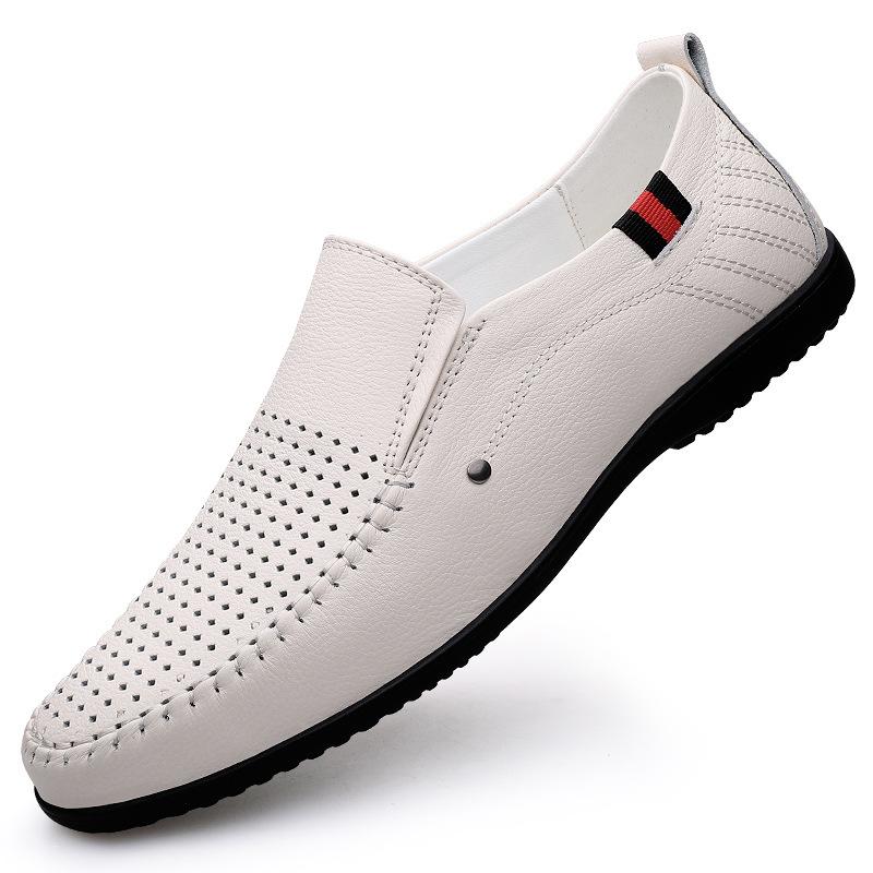 

Men s shoes business casual shoes men s one-pedal lazy shoes soft-soled driving shoes foreign trade large size four-season Doudou shoes 45