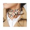 Daks Beige Check Silk Square Scarf Dcsc2f141i2
