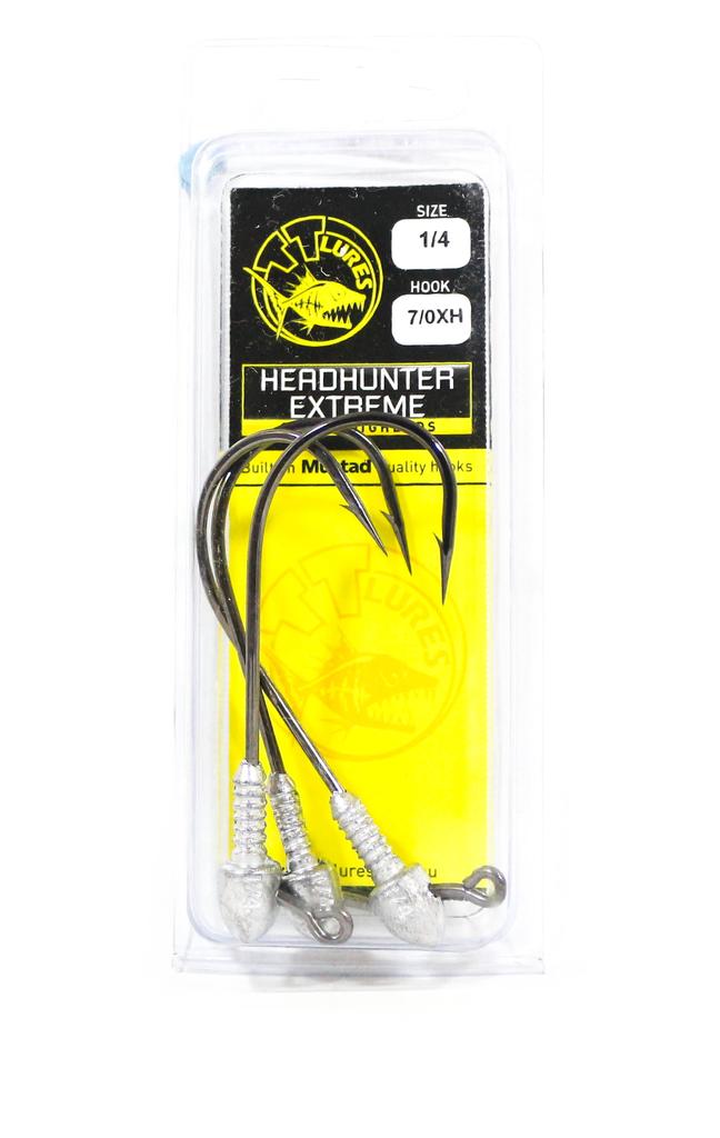 Tackle Tactics TT Head Hunter Extreme Jig Head 1/4 oz 7/0 XH 3/pack (1845)