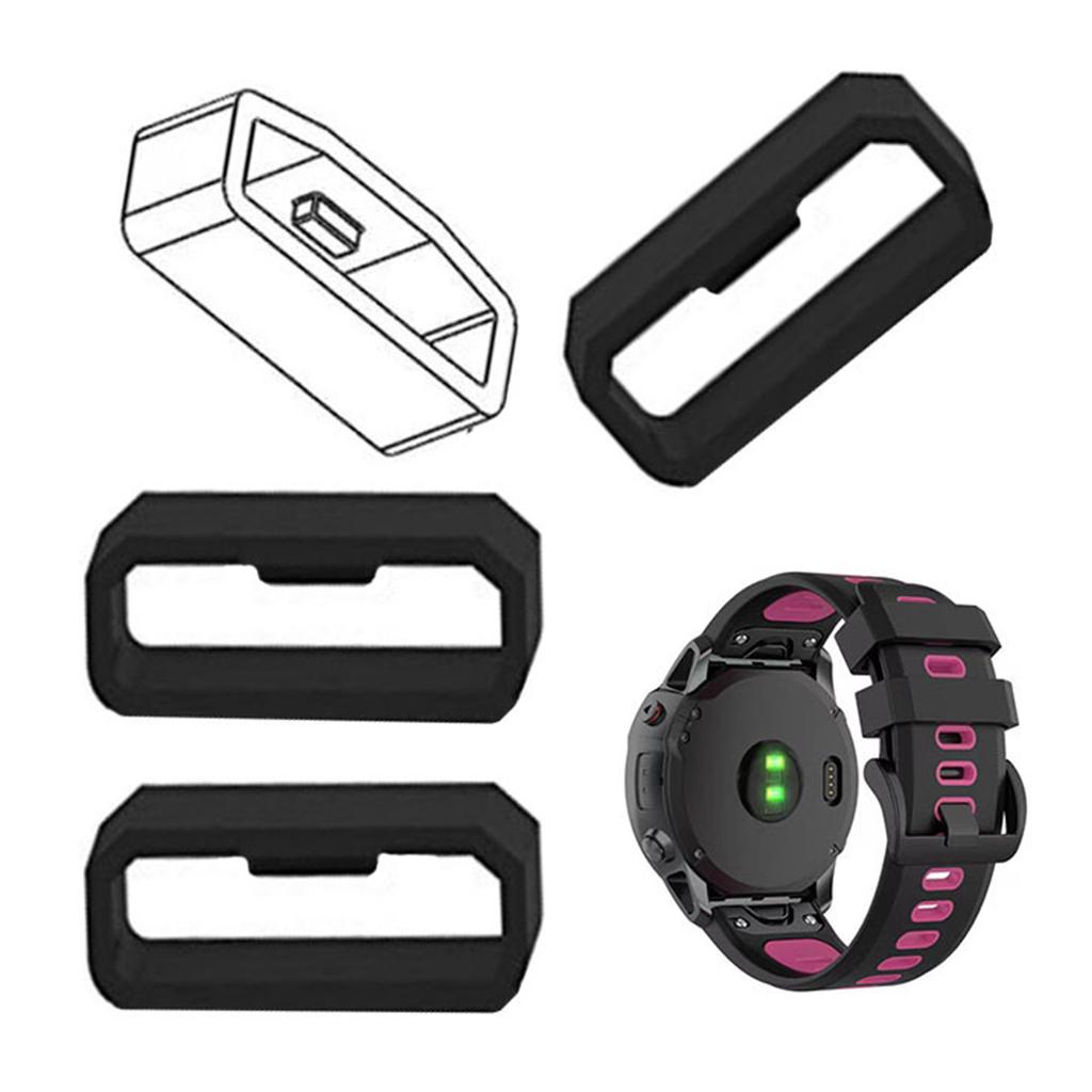 5Pcs Fastener Rings for Smartwatch Band Keeper Silicone Replacement Watch Band Loop/Holder/Retainer