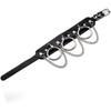 Cool Punk Gothic Collar for Women and Men Black PU Leather Vingate Necklace Adjustable