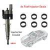 6x anillo de sello de inyector de combustible para BMW N54 N63 135 335 535 550 650i 740i 750i X5 X6