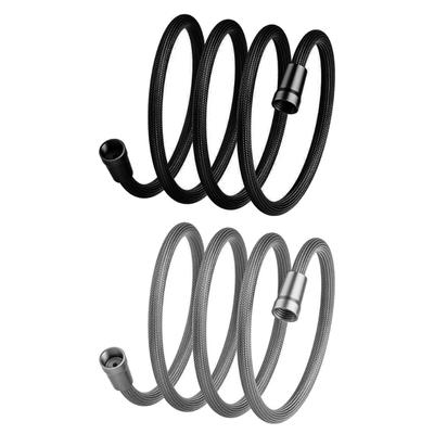 Lange Duschschläuche 7ft Flexibler Handbrause-Ersatz Nylon-Duschschläuche Universal-Badezimmerschläuche Upgrades für Bidet-Sprüher