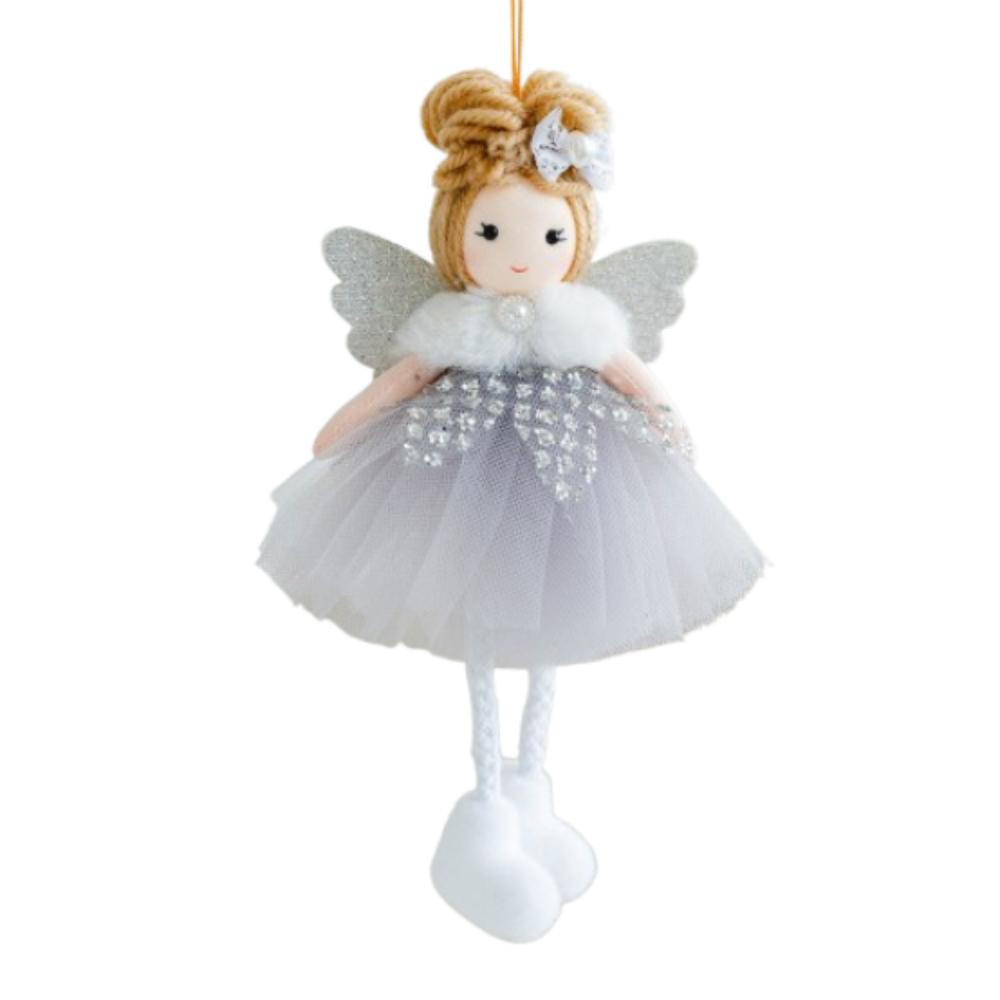Soft Wings Angel Girl Pendant Cartoon Christmas Tree Hanging Decoration  New Year Festival Gifts