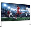 Outdoor Movie Screen w/ Stand, 150" Portable Movie Screen, 16:9 HD Wide Angle Outdoor Projector Screen, Front & Rear Projection, w/ Storage Bag &
