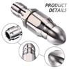 Stainless Steel 1/4" Quick Connect High-Pressure Water Nozzle for Sewer Cleaning