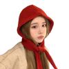 Thicken Warm Korean Ins Hood Scarf Windproof Ear Protection Hat Balaclava Hat  Autumn and Winter