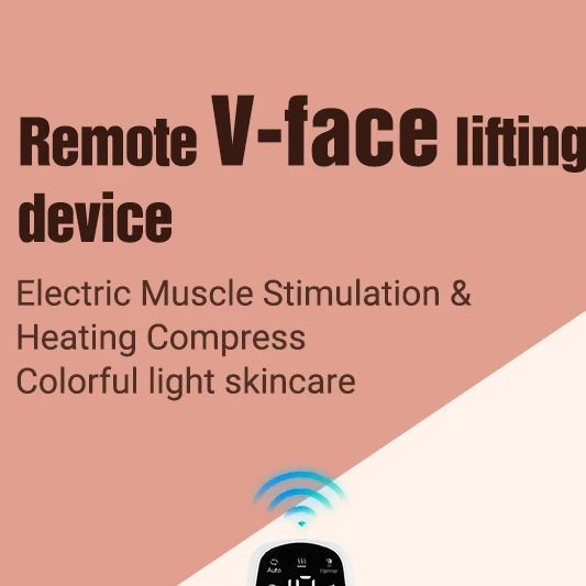 EMS Pulse Facial Massager LED Phototherapy Hot Compress Vibration Face Lifting Machine Remove Double Chin V Shape Lift Belt