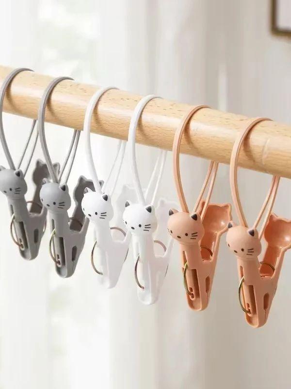 

6 шт. милые зажимы для пляжных полотенец, пластиковые, ветрозащитные, прищепки для одежды, зажим для подвешивания одеяла, многоразовые, нескользящие, фиксирующие зажимы