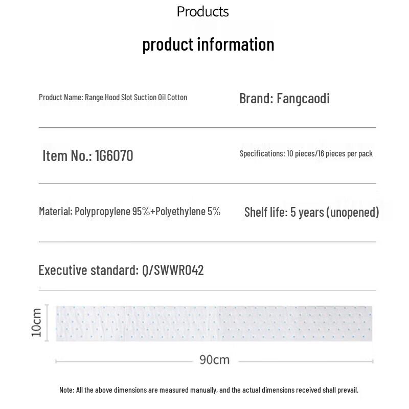 Fangcaodi Oil Absorbent Pads