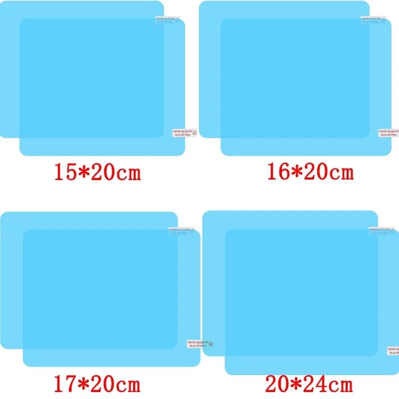 2X Car Mirror Rain-proof Film Car Rearview Mirror Waterproof Film Window Glass Anti-Fog Anti-reflective Sticker Auto Accessores
