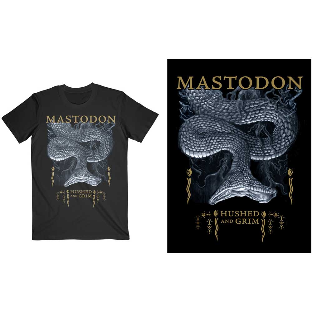 Mastodon TShirt Hushed Snake OFFICIAL NEW XL