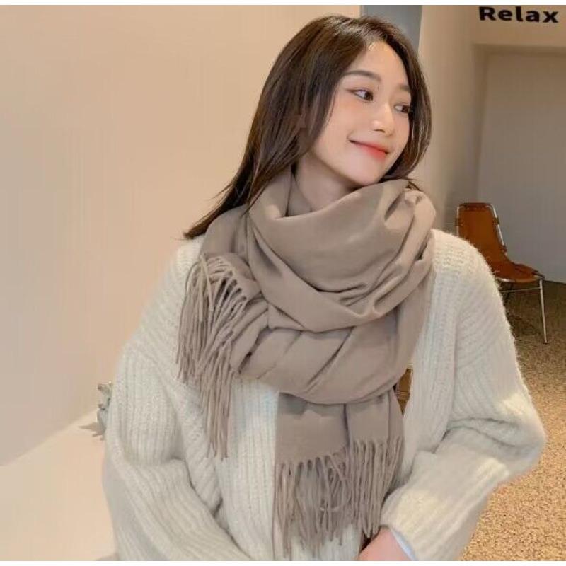 Winter Scarf European and American Men's Scarf Warm Thickened Shawl Women's Autumn and Winter New Imitation Cashmere Scarf