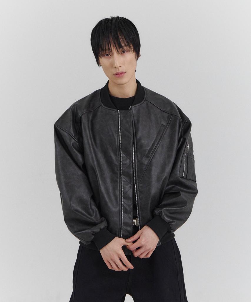 Forcesensitive Force Leather Ma-1 (Bk)