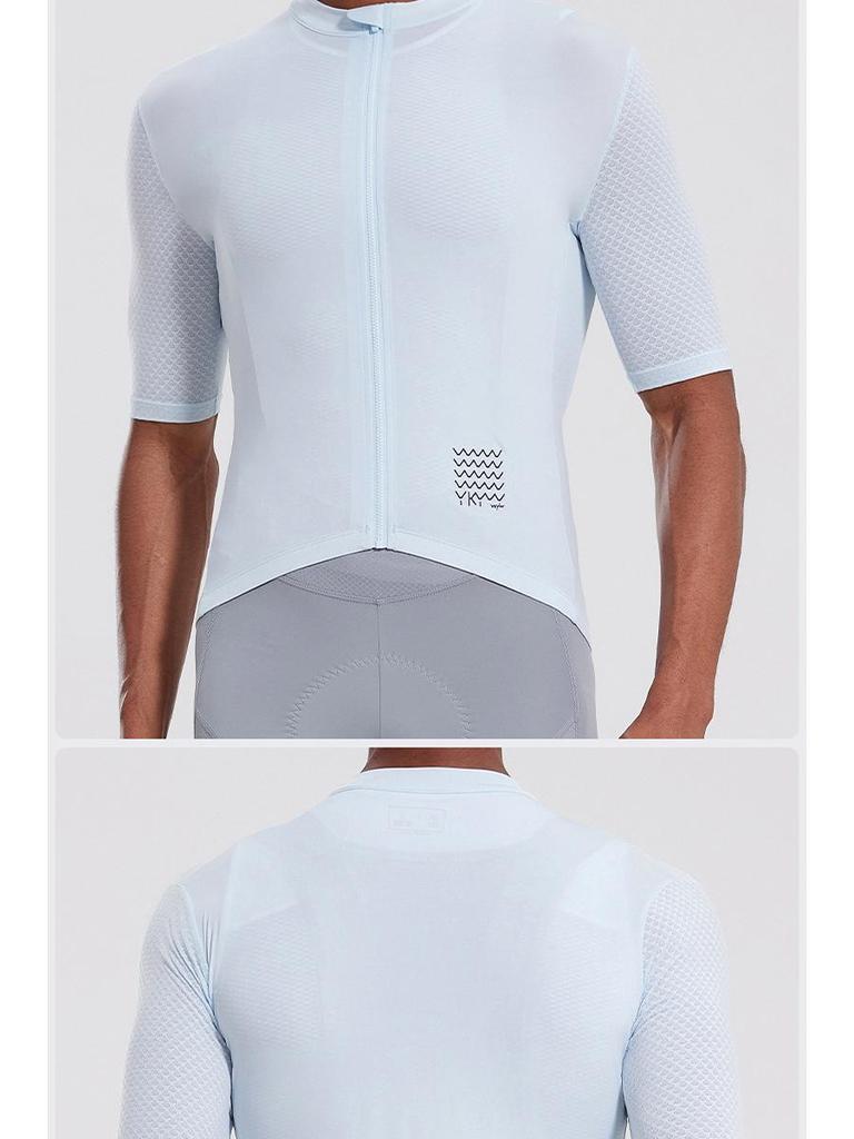 YKYWBIKE Unisex Multi-Color Breathable Cycling Jersey - Sweat-Wicking Short-Sleeve Sports Top