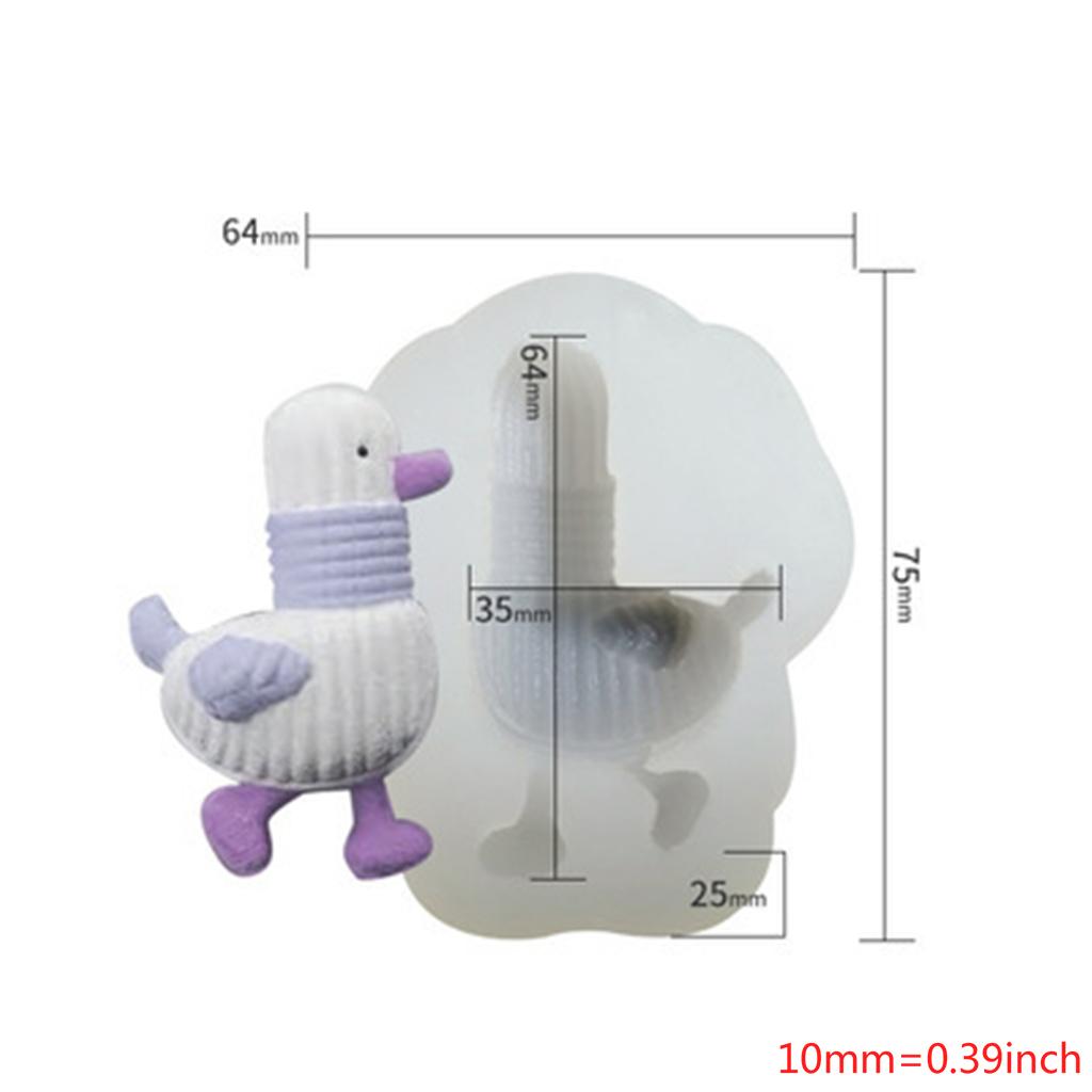 3D Fondant Runde Entenform Schokoladen Süßigkeiten Formen Polymer Bastelkunst DIY Formen
