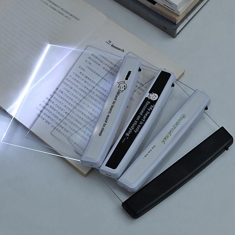 Led Book Light For Reading In Bed,Flat Panel Eye-Caring Bookmark Light,Portable Reading Lamp,Mini Night Light,Car,Travel,Gifts