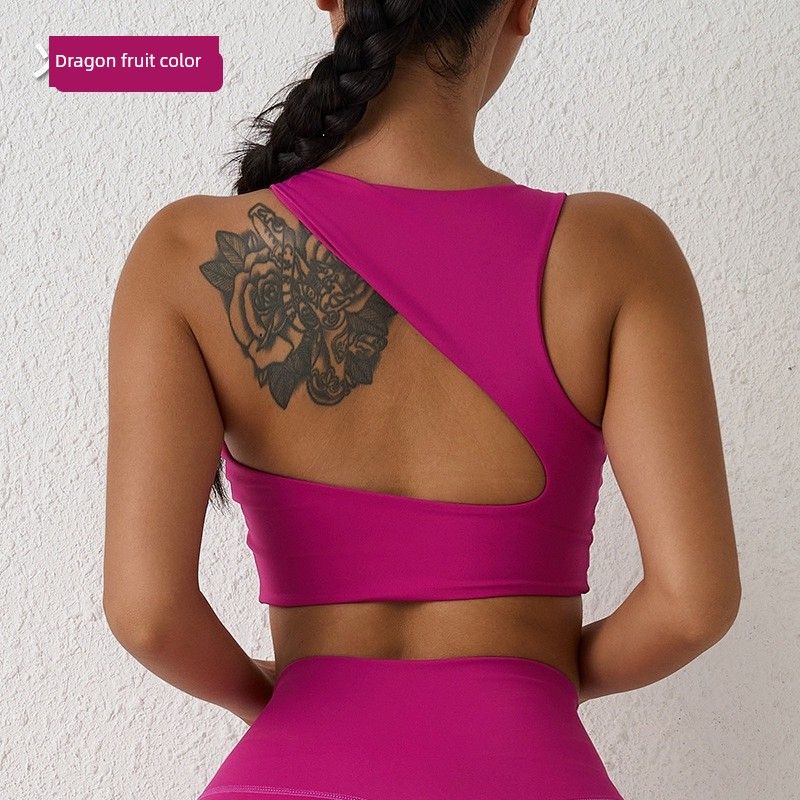 Fashion Double-Sided Brushed Beauty Back Exercise Underwear Women's Bubble Wrap Yoga Push up Bras Running High-Strength Sports Vest