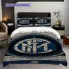 Inter Milan Heritage Bedding (1 * Duvet Cover + 2 * Pillowcase, Without Core) Duvet Cover and Pillowcase Soft and Comfortable Christmas Birthday Gift