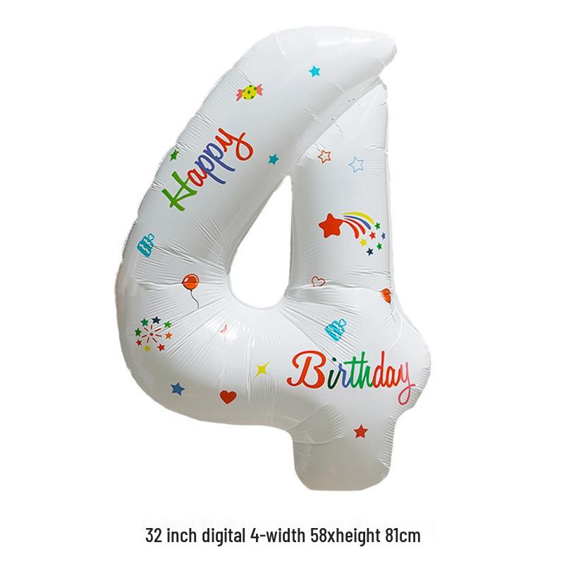 32" Rainbow Jelly Gradient Aluminum Foil Balloon for Birthday, Festival, Wedding Party Decorations