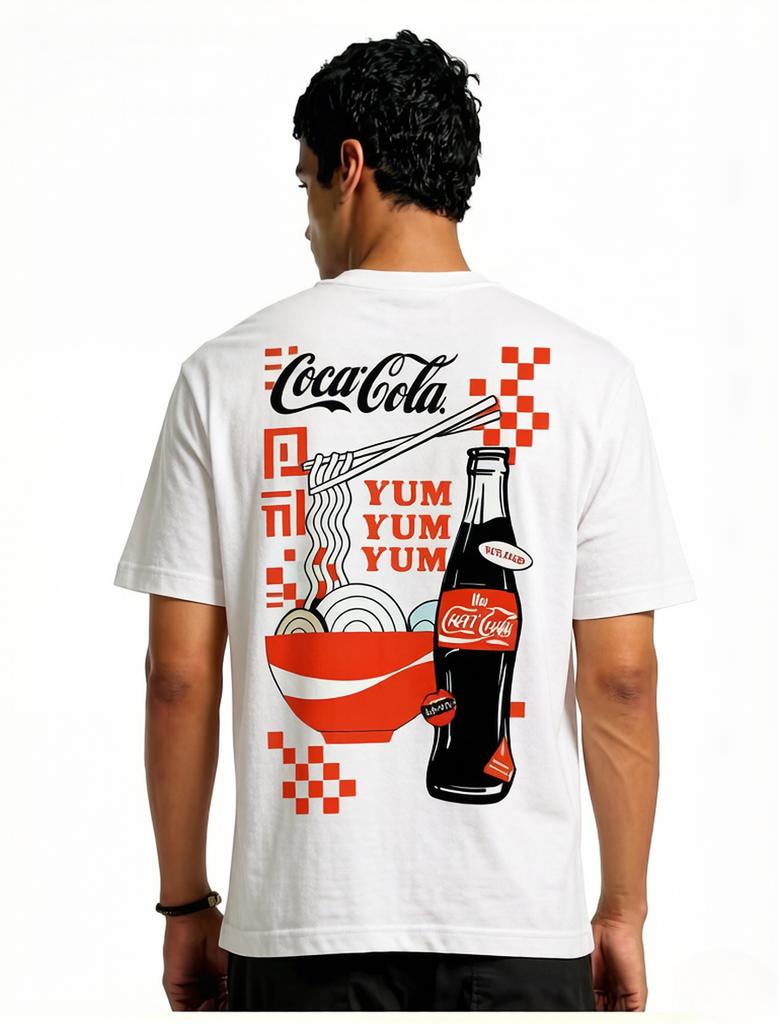 2026 Summer Unisex Pure Cotton CocaCola TShirt Summer Large Size Round Neck Short Sleeve Casual Print Fit Comfortable Top