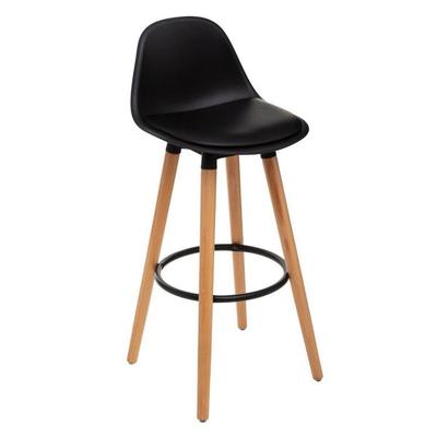 Scandinavian Style Decorative Bar Stool "Maxon" Atmosphera - Black